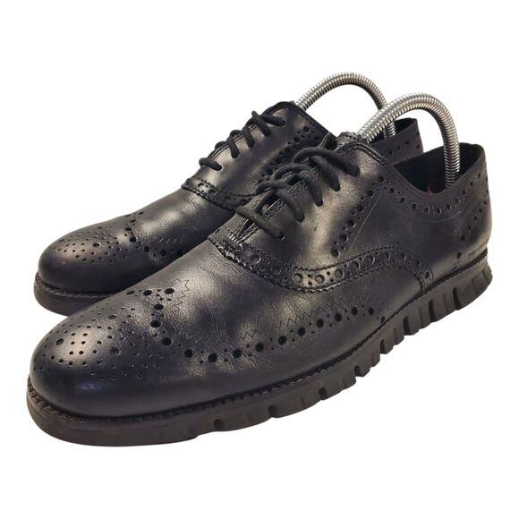 COLE HAAN Shoes ZERØGRAND Mens Size 8.5 Black Oxford Wingtip Sneaker C20719 main image 12